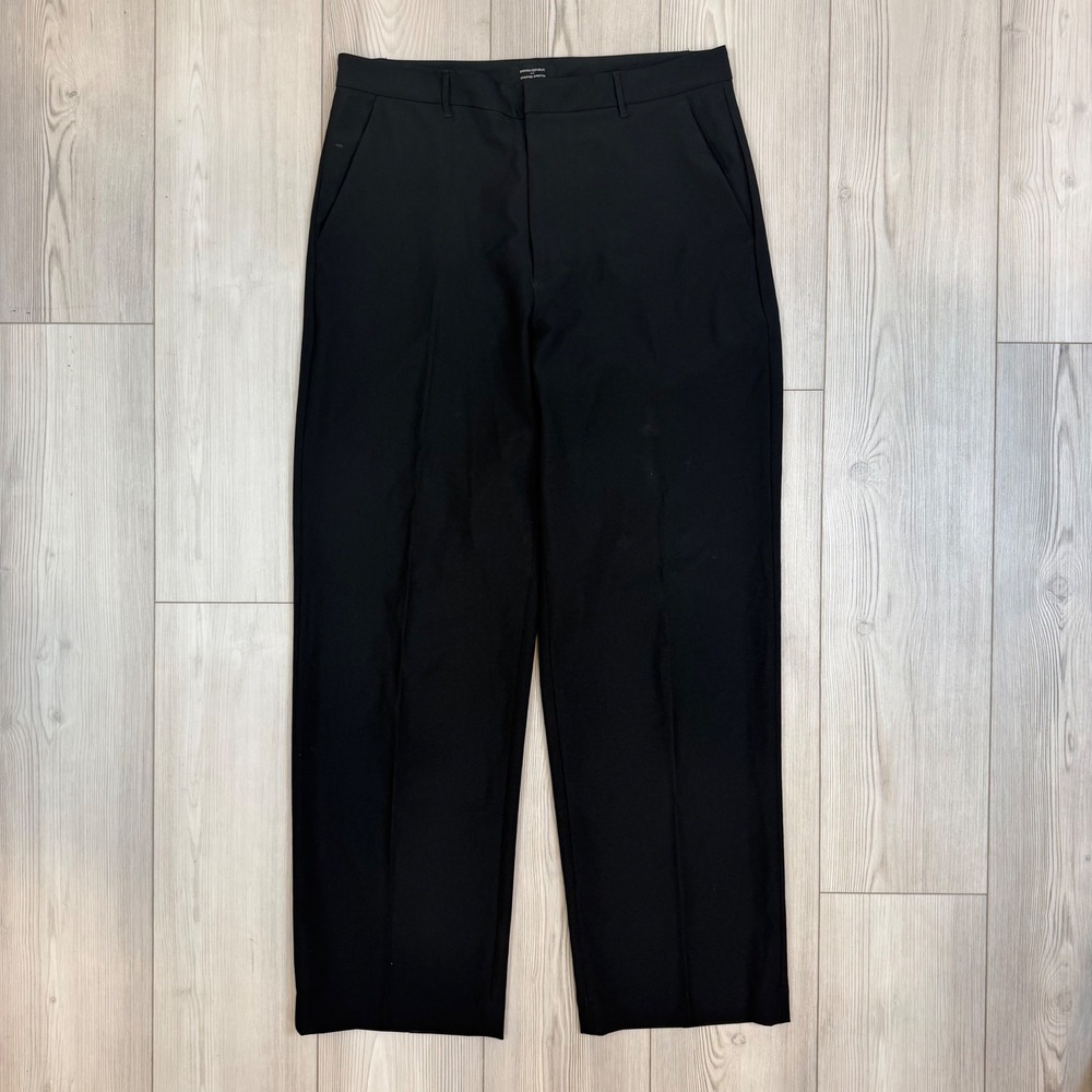 Banana Republic Sculpted Stretch Black HR Straight Leg Trousers 12 534987-01